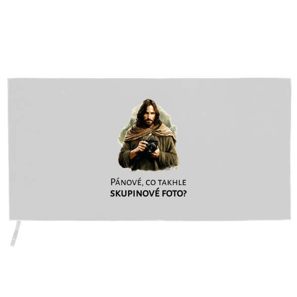 Sportovní ručník z mikrovlákna s potiskem Ručník - skupinové foto